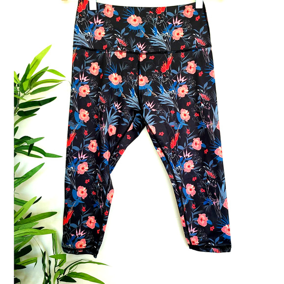 Mint Lilac High Waist Capri Leggings S - Picture 4 of 7